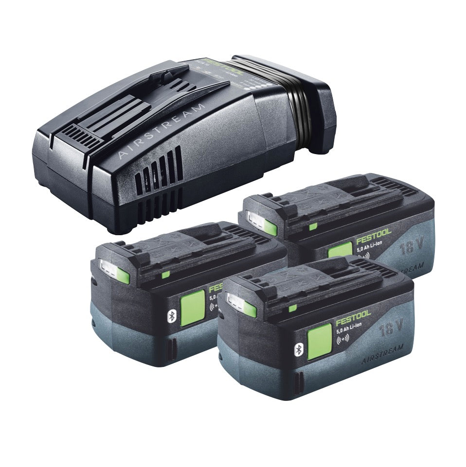 Festool Energie Set 3x BP 18 Li 5,0 ASI EU Akkupack 18 V 5,0 Ah ( 3x 577660 ) + SCA 16 Schnellladegerät 10,8 V - 18 V ( 576953 ) + Systainer - Toolbrothers