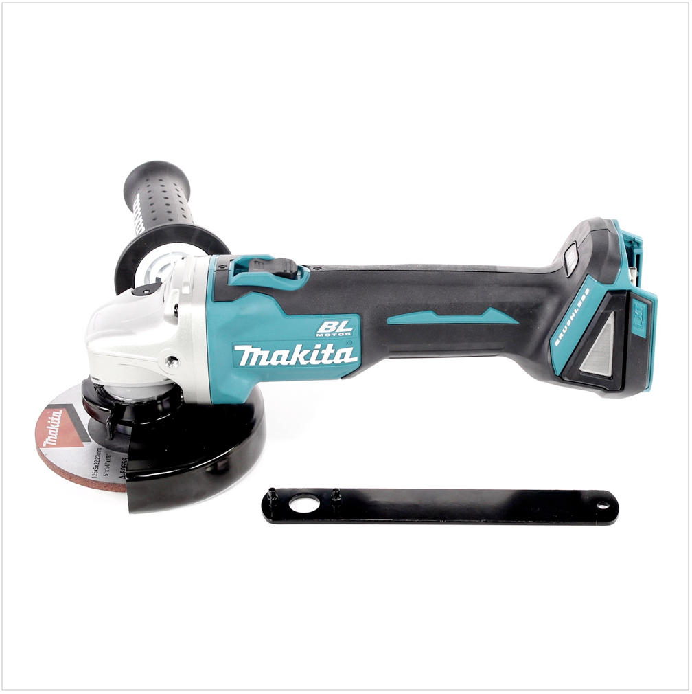 Makita DGA 506 Z Meuleuse d'angle sans fil 18 V 125 mm brushless solo + jeu de disques à tronçonner Toolbrothers MANTIS - sans batterie, sans chargeur