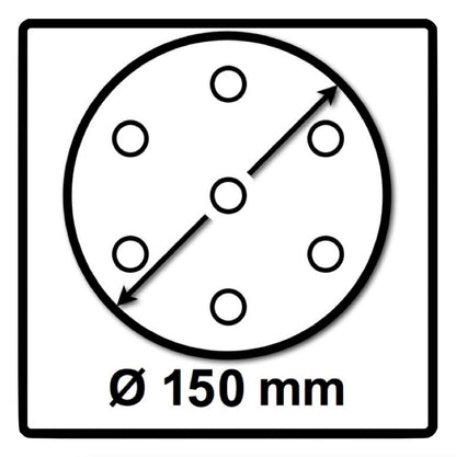 Festool STF-D150/48 P24 SA/25 Schleifscheibe Saphir P24 150 mm 100 Stk. ( 4x 575194 ) für RO 150, ES 150, ETS 150, ETS EC 150, LEX 150, WTS 150, HSK-D 150 - Toolbrothers