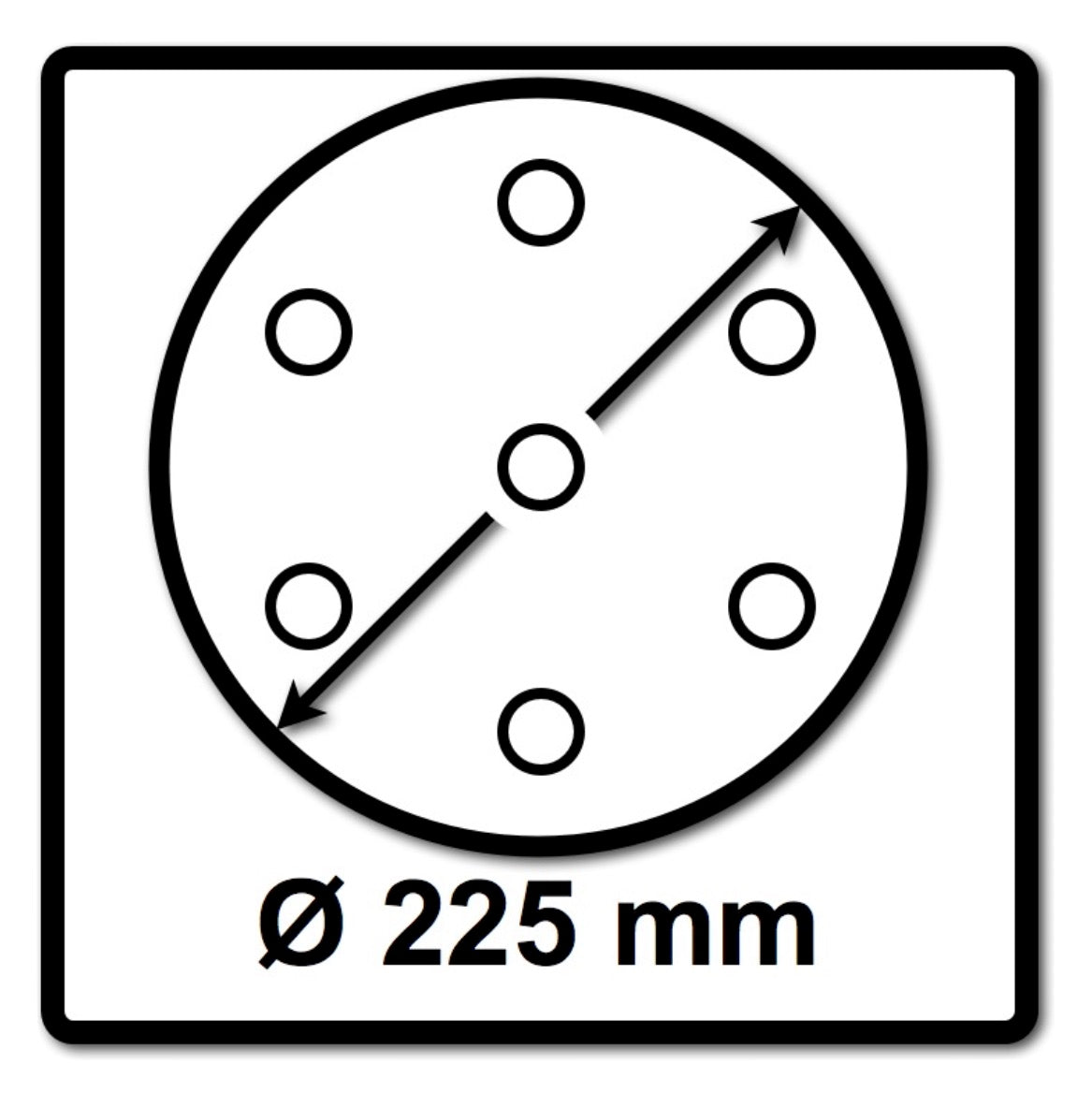 Festool STF D225/128 P80 GR/25 Schleifscheibe P80 225 mm 50 Stk. ( 2x 205655 ) für Langhalsschleifer PLANEX LHS 2 225 EQ(I), PLANEX 225 EQ, PLANEX LHS-E 225 easy - Toolbrothers