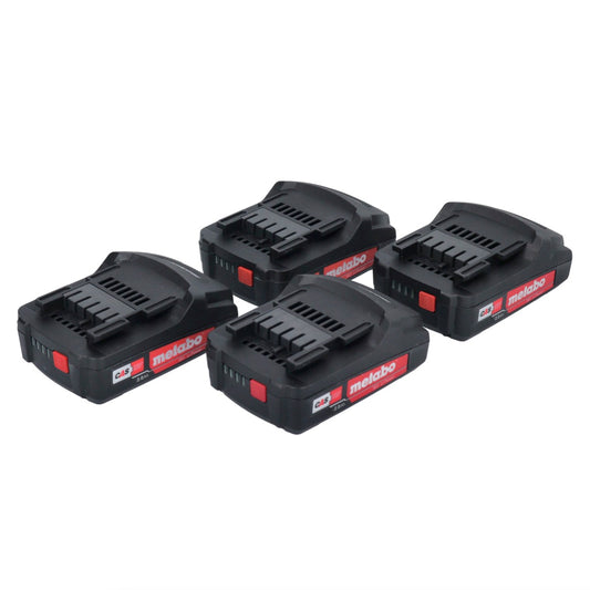 Metabo Akku Set 4x Li-Power Akkupack 18 V 2,0 Ah CAS Li-Ion Akku ( 4x 625596000 ) mit Ladestandsanzeige - Toolbrothers