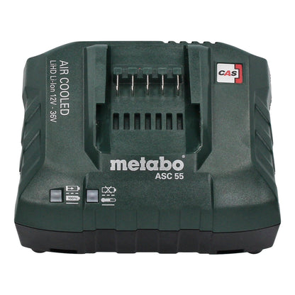 Metabo Basic Set 4x Li-Power Akkupack 18 V 2,0 Ah CAS Li-Ion Akku ( 4x 625596000 ) + ASC 55 Ladegerät AIR COOLED 12 - 36 V ( 627044000 ) - Toolbrothers