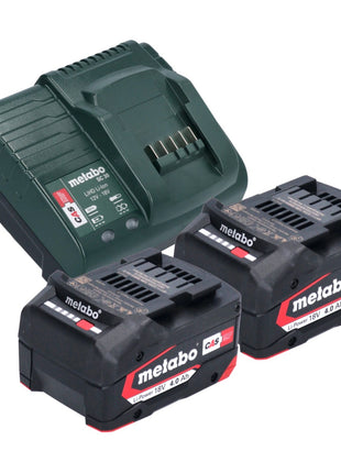 Metabo Basic Set 2x batterie Li-Power 18 V 4,0 Ah + chargeur Metabo SC 30 12 - 18 V