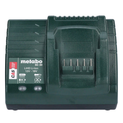 Metabo Basic Set 2x batterie Li-Power 18 V 4,0 Ah + chargeur Metabo SC 30 12 - 18 V