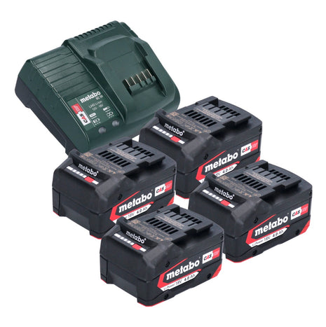 Metabo Basic Set 4x batterie Li-Power 18 V 4,0 Ah + chargeur Metabo SC 30 12 - 18 V