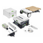 Festool CSC SYS 50 EBI-Basic set scie sur table à batterie 36 V (2x 18 V) (577371) 168 mm sans balais + châssis de base - sans batterie, sans chargeur