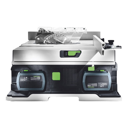 Festool CSC SYS 50 EBI-Basic set scie sur table à batterie 36 V (2x 18 V) (577371) 168 mm sans balais + châssis de base - sans batterie, sans chargeur