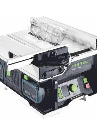 Festool CSC SYS 50 EBI-Set Akku Tischkreissäge 36 V ( 2x 18 V ) ( 577379 ) 168 mm Brushless + Untergestell + 2x Akku 5,0 Ah + Ladegerät + Systainer