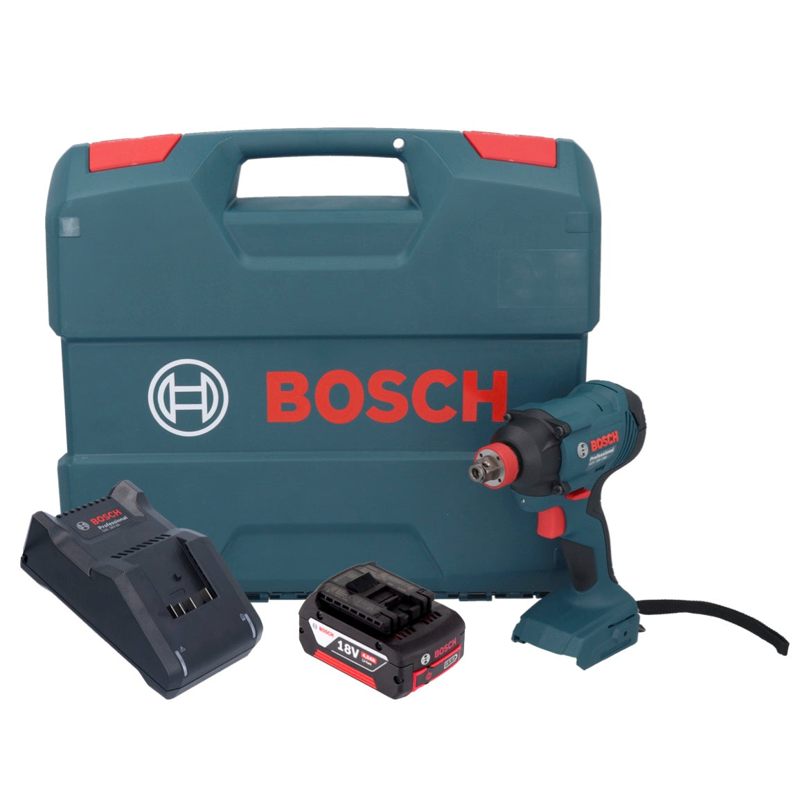 Bosch GDX 18V-180 Akku Drehschlagschrauber 18 V 180 Nm 1/2" + 1x Akku 4,0 Ah + Ladegerät + L-Case - Toolbrothers