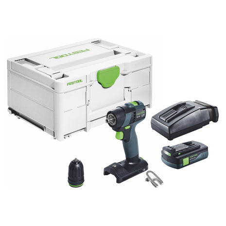 Festool TXS 18-Basic Akku Bohrschrauber 18 V 40 Nm Brushless + 1x Akku 3,0 Ah + Ladegerät + Systainer - Toolbrothers