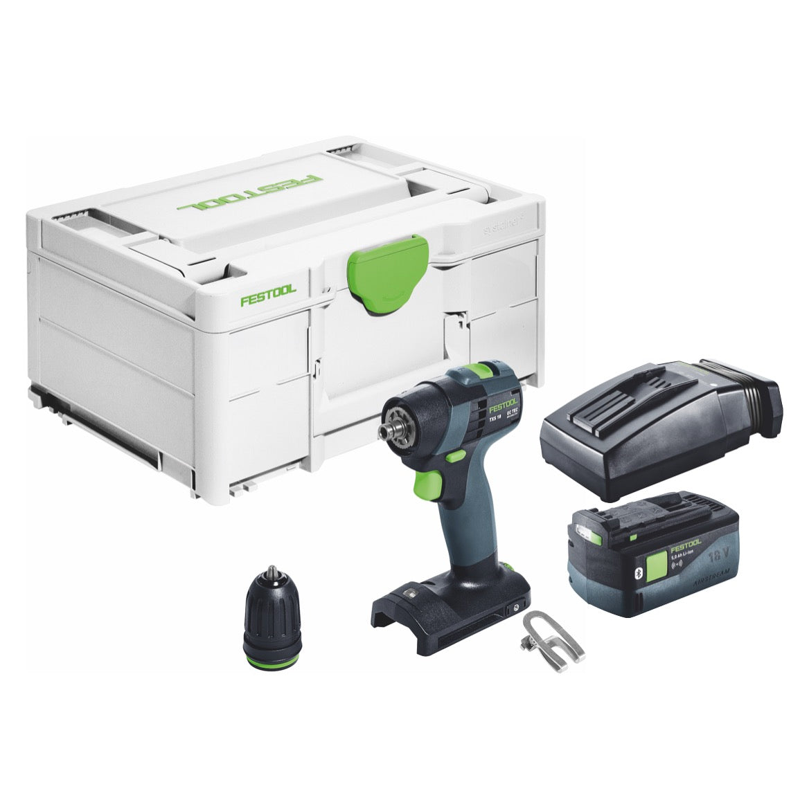 Festool TXS 18-Basic Akku Bohrschrauber 18 V 40 Nm Brushless + 1x Akku 5,0 Ah + Ladegerät + Systainer - Toolbrothers