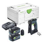 Festool CXS 18 Akku Bohrschrauber 18 V 40 Nm Brushless + 2x Akku 5,0 Ah + Ladegerät + Systainer - Toolbrothers