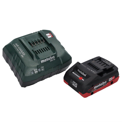 Metabo WB 18 LTX BL 15-125 Meuleuse d'angle sur batterie Quick 18 V 125 mm sans balais + 1x batterie 4,0 Ah + chargeur + métaBOX