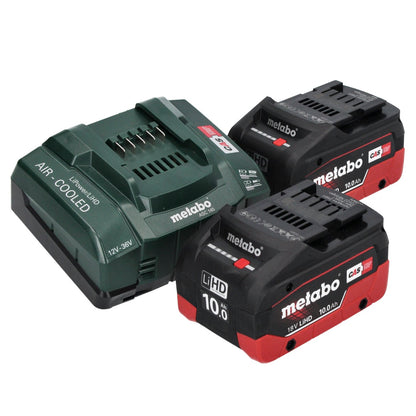 Metabo WB 18 LTX BL 15-125 Meuleuse d'angle sur batterie Quick 18 V 125 mm sans balais + 2x batterie 10,0 Ah + chargeur + métaBOX