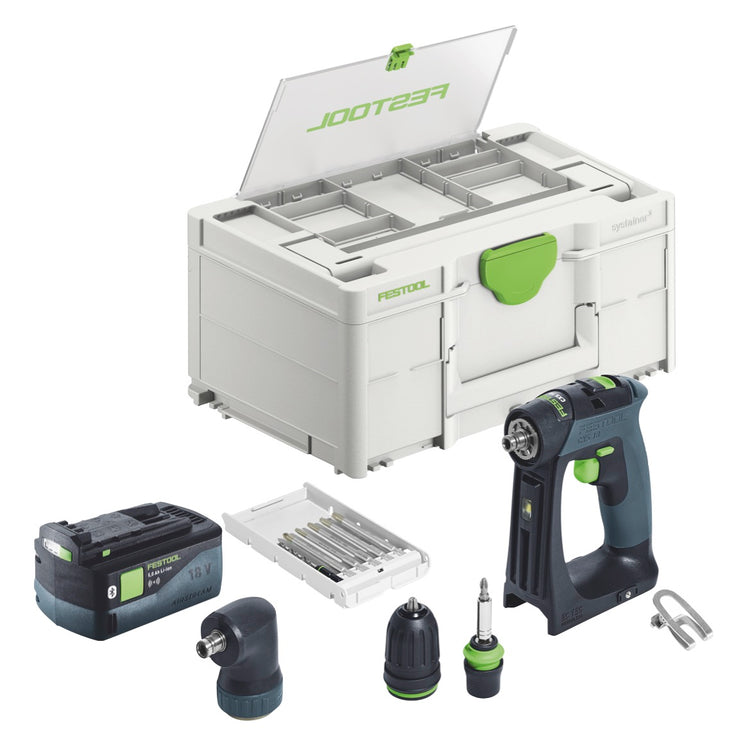 Festool CXS 18-Basic-Set Akku Bohrschrauber 18 V 40 Nm Brushless + 1x Akku 5,0 Ah + Systainer - ohne Ladegerät - Toolbrothers