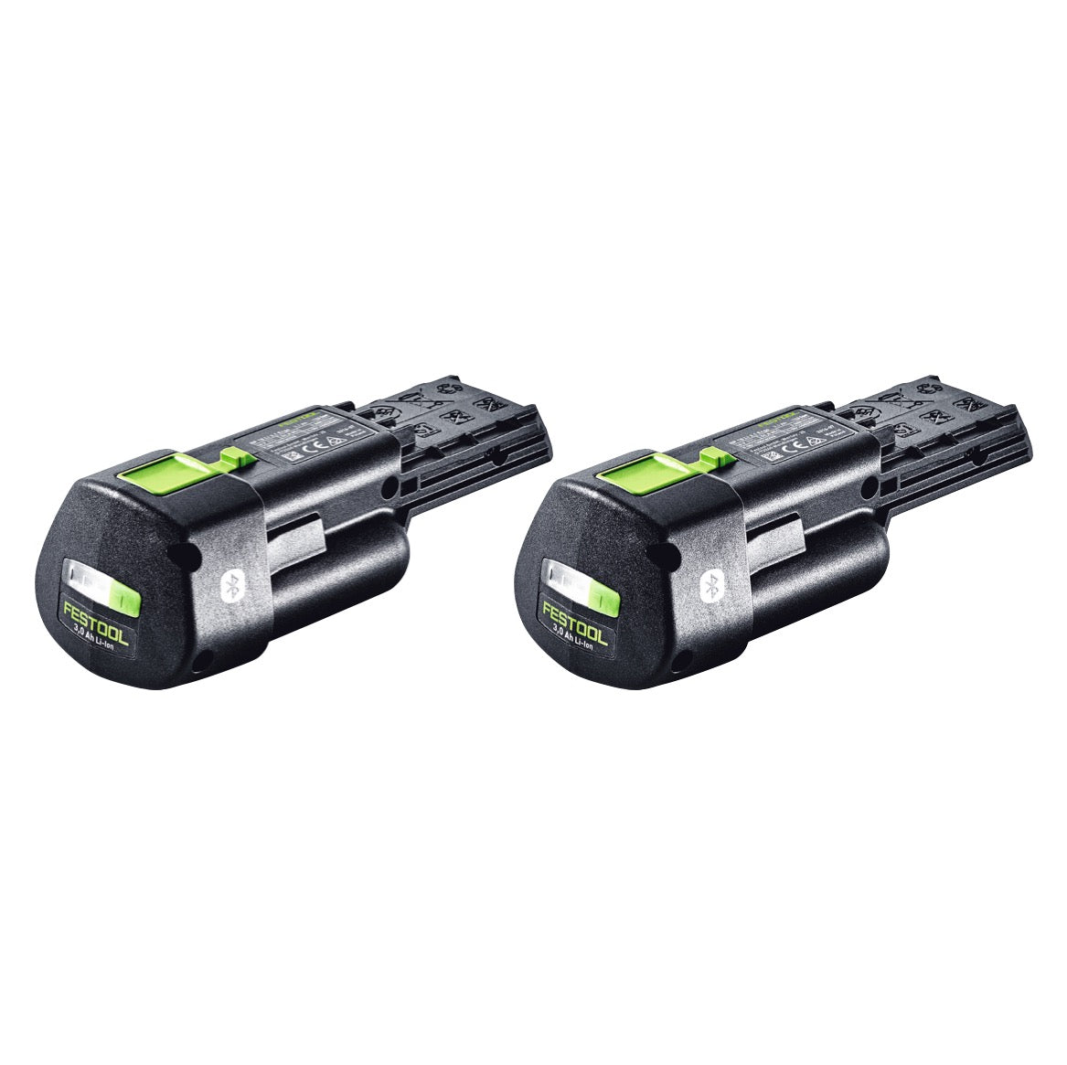 Festool Akku Set 2x BP 18 Li 3,0 Ergo I Akku 18 V 3,0 Ah / 3000 mAh Li-Ion ( 2x 577704 ) mit Ladestandanzeige - Toolbrothers