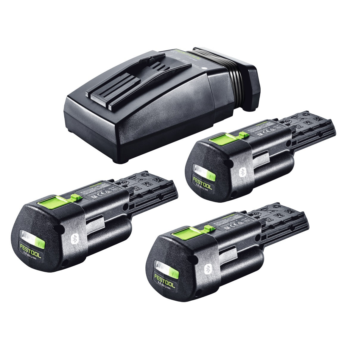 Festool Energie Set 3x BP 18 Li 3,0 Ergo I Akku 18 V 3,0 Ah / 3000 mAh Li-Ion ( 3x 577704 ) + TCL 6 Ladegerät ( 201135 ) - Toolbrothers