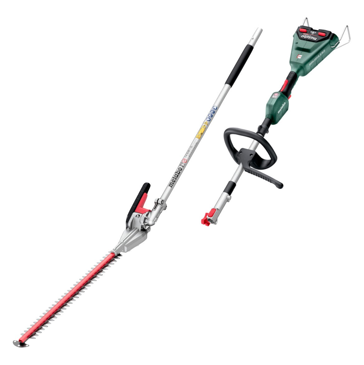 Metabo MA 36-18 LTX BL Q Akku Multifunktionsantrieb 36 V ( 2x 18 V ) Brushless ( 601725850 ) + MA-HS 50 Heckenscherenaufsatz ( 601726850 ) - ohne Akku, ohne Ladegerät - Toolbrothers