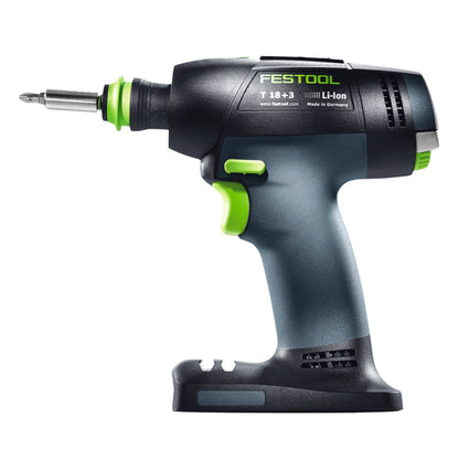 Festool T 18+3 Basic Akku Bohrschrauber 18 V 50 Nm Brushless + 2x Akku 3,0 Ah + Ladegerät + Systainer - Toolbrothers