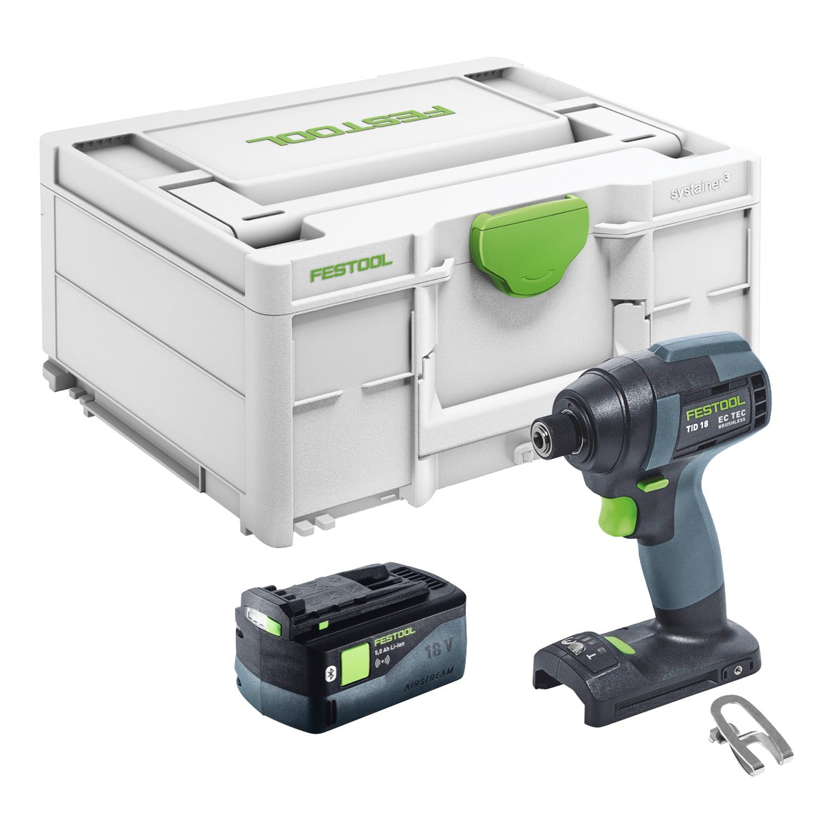 Festool TID 18-Basic Akku Schlagschrauber 18 V 180 Nm 1/4" + 1x Akku 5,0 Ah + Systainer - ohne Ladegerät - Toolbrothers