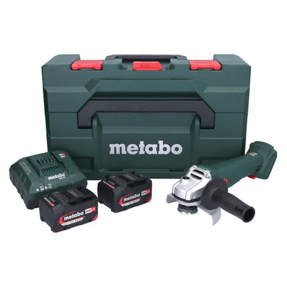 Metabo W 18 7-125 Akku Winkelschleifer 18 V 125 mm + 2x Akku 4,0 Ah + Ladegerät + metaBOX ( 602371510 )