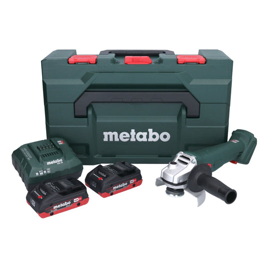 Metabo W 18 7-125 Akku Winkelschleifer 18 V 125 mm + 2x Akku 4,0 Ah + Ladegerät + metaBOX - Toolbrothers