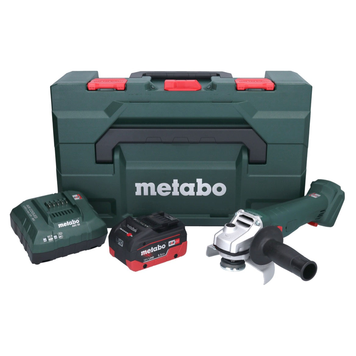 Metabo W 18 7-125 Akku Winkelschleifer 18 V 125 mm + 1x Akku 5,5 Ah + Ladegerät + metaBOX - Toolbrothers