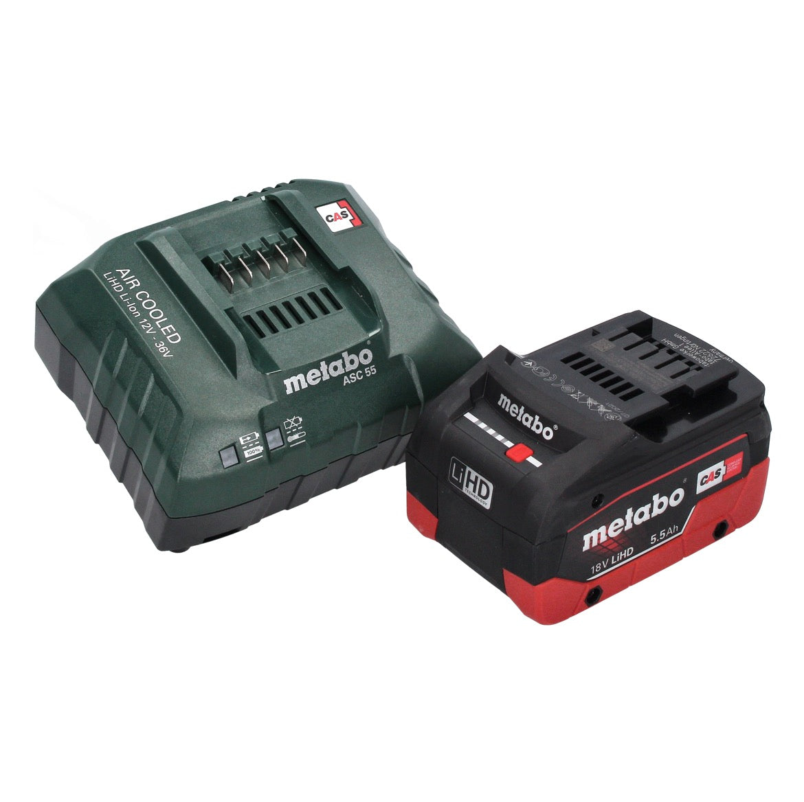 Metabo W 18 7-125 Akku Winkelschleifer 18 V 125 mm + 1x Akku 5,5 Ah + Ladegerät + metaBOX - Toolbrothers