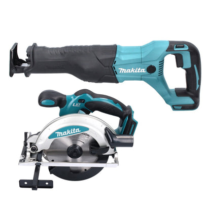 Makita DLX 6046 Akku Kombo Kit 18 V DGA 452 + DHP 458 + DJR 186 + DML 802 + DSS 610 + DTD 152 + 3x Akku 3,0 Ah + Ladegerät + Tasche