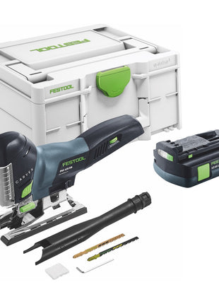 Festool CARVEX PSC 420-Basic sierra de calar pendular a batería 18 V 120 mm sin escobillas + 1x batería 3,0 Ah + Systainer - sin cargador