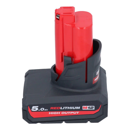 Milwaukee M12 HNRG-501 Akku Starter Set HB5 High Output 12 V 5,0 Ah / 5000 mAh Li-Ion Akku ( 4932480165 ) + M12-C12C Ladegerät - Toolbrothers