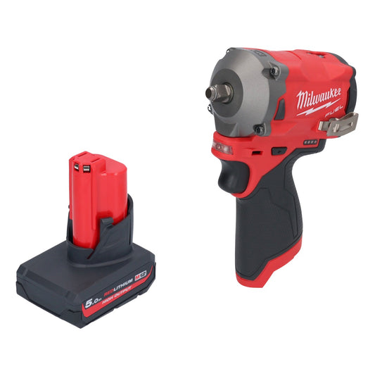 Milwaukee M12 FIW38-501 Akku Schlagschrauber 12 V 339 Nm 3/8" Brushless + 1x Akku 5,0 Ah - ohne Ladegerät - Toolbrothers