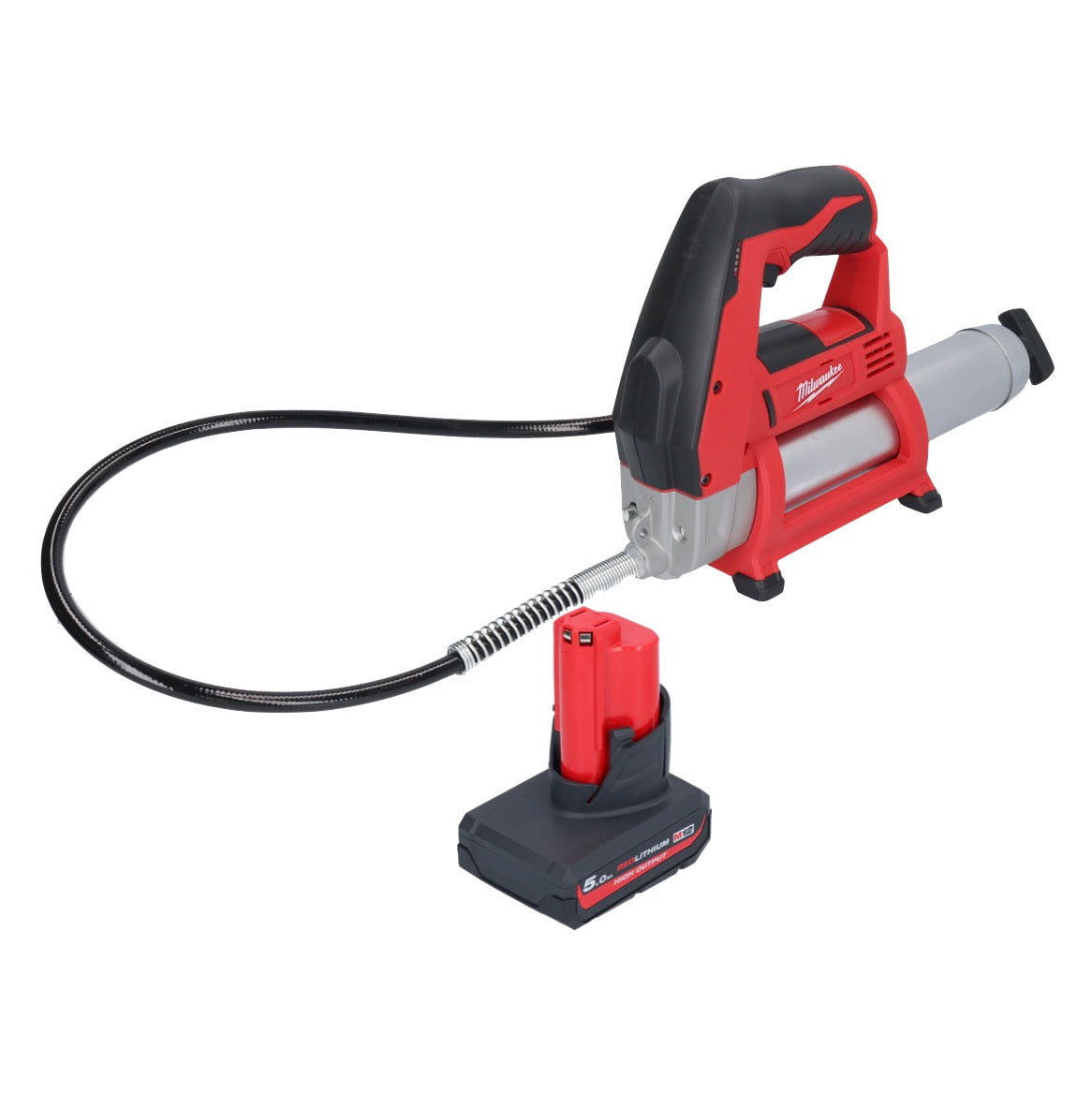 Milwaukee M12 GG-501 Akku Fettpresse 12 V 562 bar + 1x Akku 5,0 Ah - ohne Ladegerät - Toolbrothers