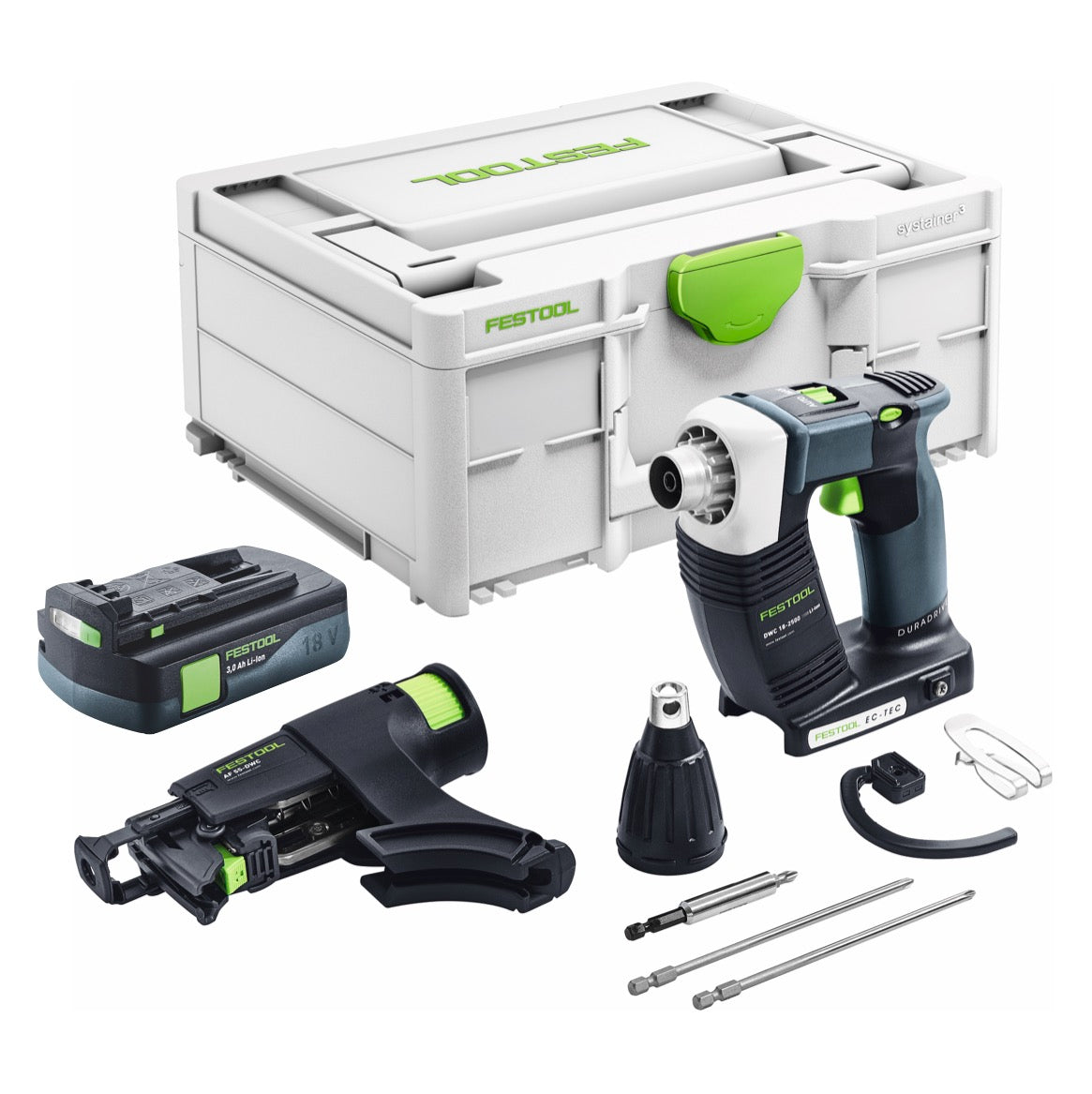 Festool DURADRIVE DWC 18-2500 Basic Akku Bauschrauber 18 V 18 Nm Brushless + 1x Akku 3,0 Ah + Systainer - ohne Ladegerät - Toolbrothers