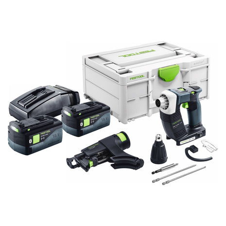 Festool DURADRIVE DWC 18-4500 Basic Akku Bauschrauber 18 V 14 Nm Brushless + 2x Akku 5,0 Ah + Ladegerät + Systainer - Toolbrothers