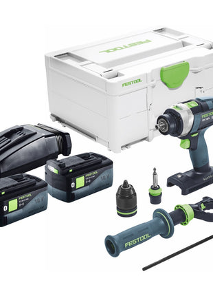 Festool TPC 18/4 I-Basic Akku Schlagbohrschrauber 18 V 75 Nm Brushless + 2x Akku 5,0 Ah + Ladegerät + Systainer - Toolbrothers