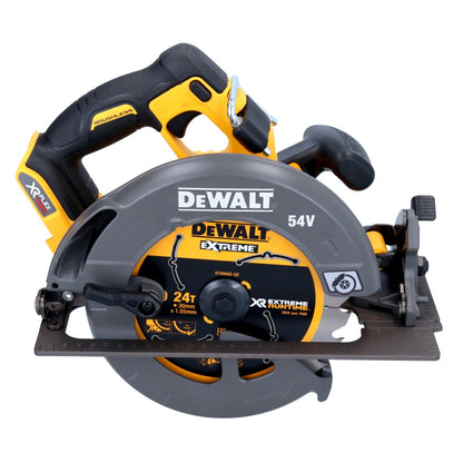 Scie circulaire manuelle à batterie DeWalt DCS 575 T2 54 V FlexVolt 190 mm sans balai + 2x batteries 6,0 Ah + chargeur