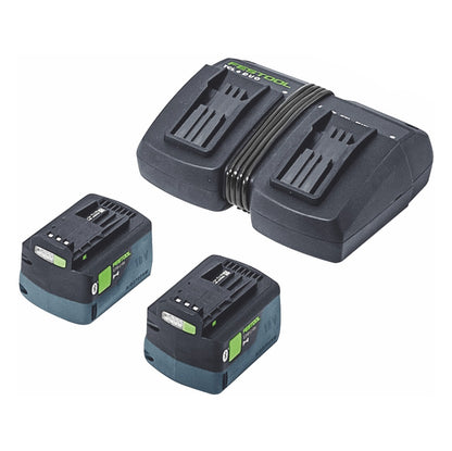 Festool KSC 60 EB 5,0 I-Plus KAPEX Akku Kapp Zugsäge 18 V / 36 V 216 mm ( 577665 ) Brushless + 2x Akku 5,0 Ah + Doppelladegerät + Systainer - Toolbrothers