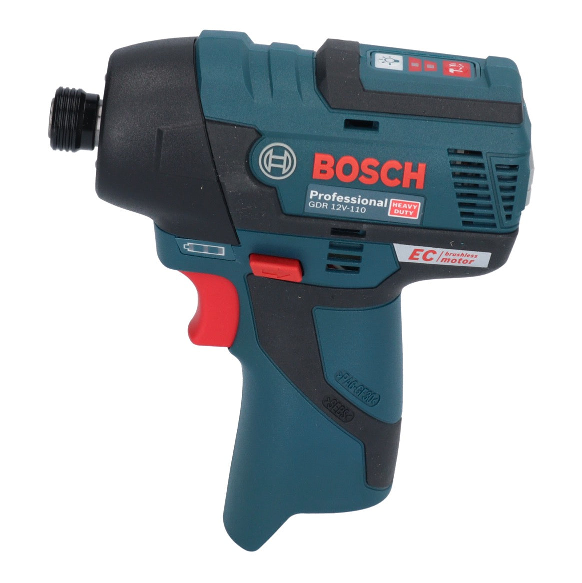 Bosch GDR 12V-110 Professional Akku Drehschlagschrauber 12 V 110 Nm 1/4" Brushless + 1x Akku 2,0 Ah + Ladegerät + L-Boxx - Toolbrothers