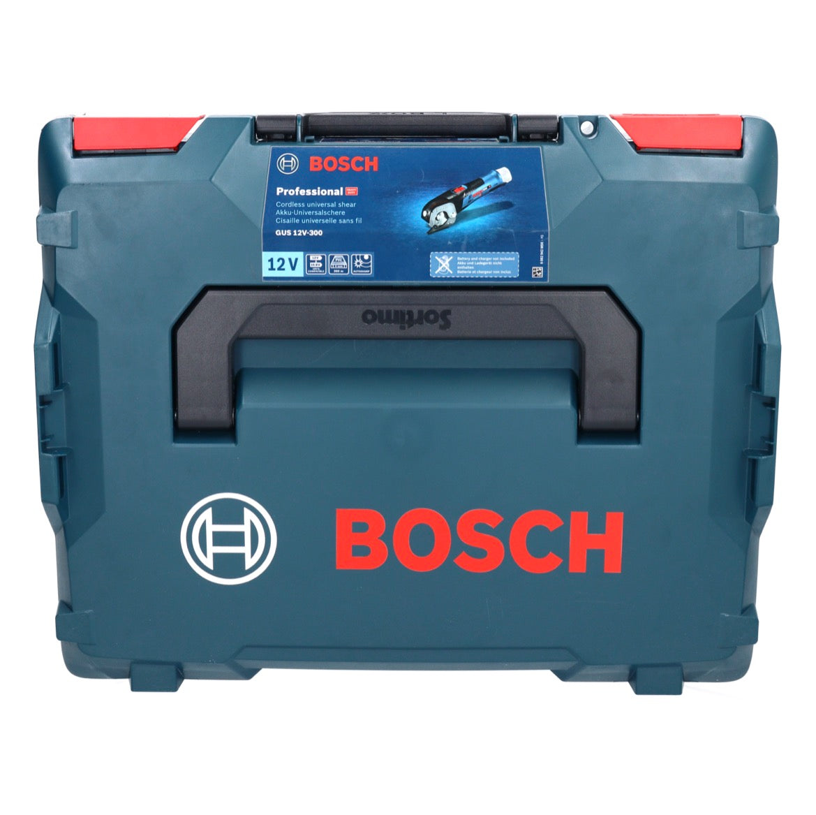 Bosch GUS 12V-300 Professional ciseaux universels à batterie 12 V + 1x batterie 2,0 Ah + L-Boxx - sans chargeur