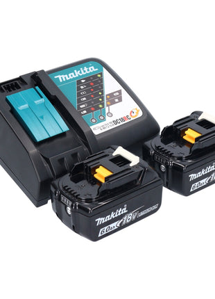 Scie d'élagage sur batterie Makita DUC 101 RG 18 V 10 cm sans balai + 2x batteries 6,0 Ah + chargeur