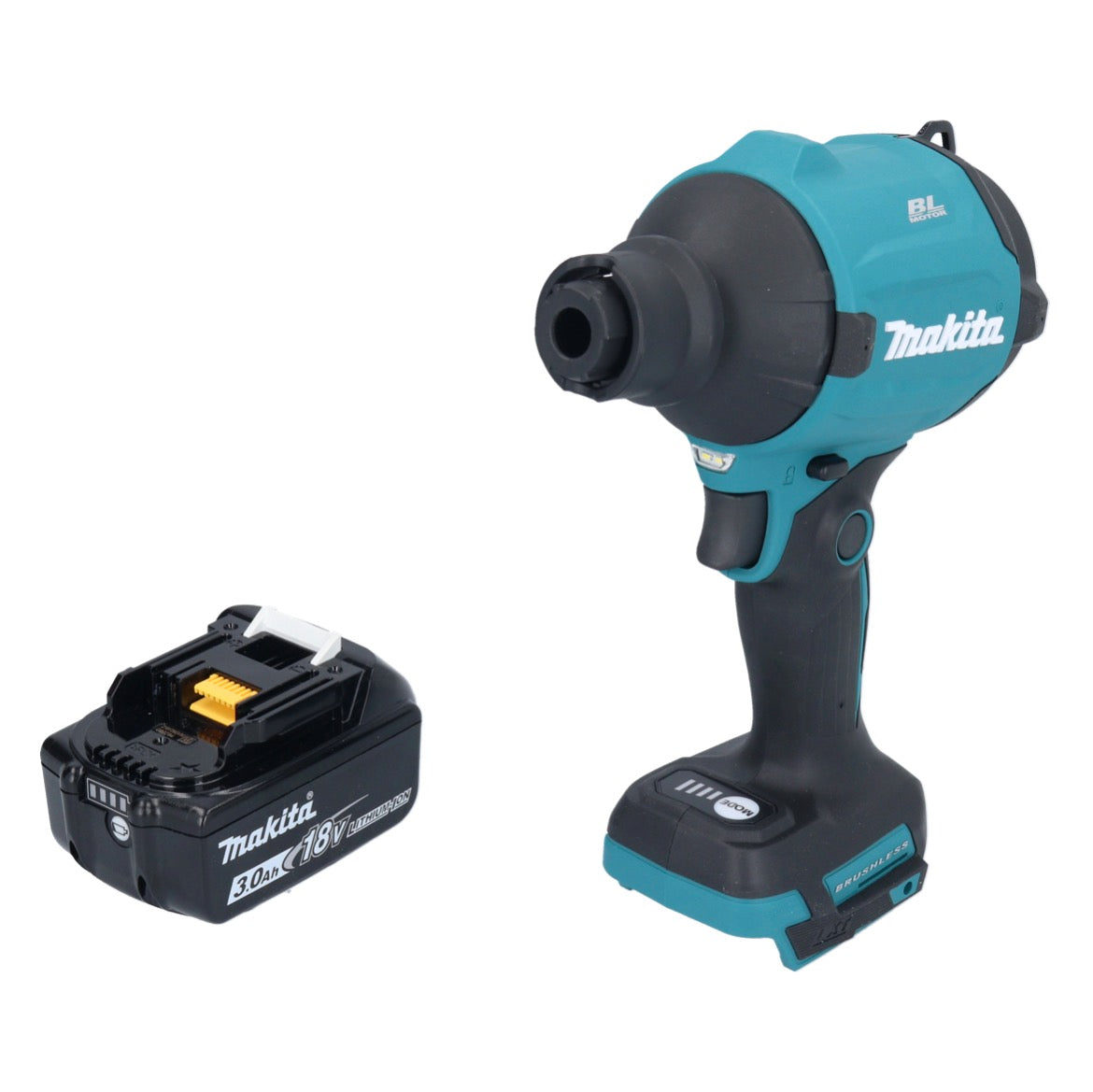 Makita DAS 180 F1 Akku Gebläse 18 V Brushless + 1x Akku 3,0 Ah - ohne Ladegerät - Toolbrothers