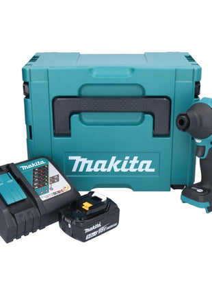 Makita DAS 180 RT1J Akku Gebläse 18 V Brushless + 1x Akku 5,0 Ah + Ladegerät + Makpac - Toolbrothers