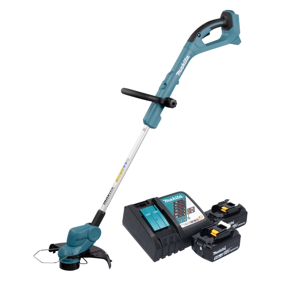 Makita DUR 193 RT Akku Rasentrimmer 18 V 260 mm + 2x Akku 5,0 Ah + Ladegerät - Toolbrothers