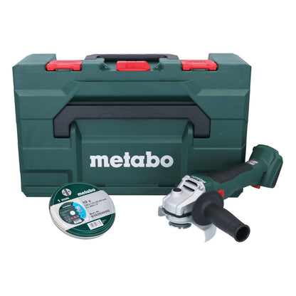 Metabo W 18 L 9-125 Akku Winkelschleifer 18 V 125 mm + 10x Trennscheibe + metaBOX - ohne Akku, ohne Ladegerät - Toolbrothers