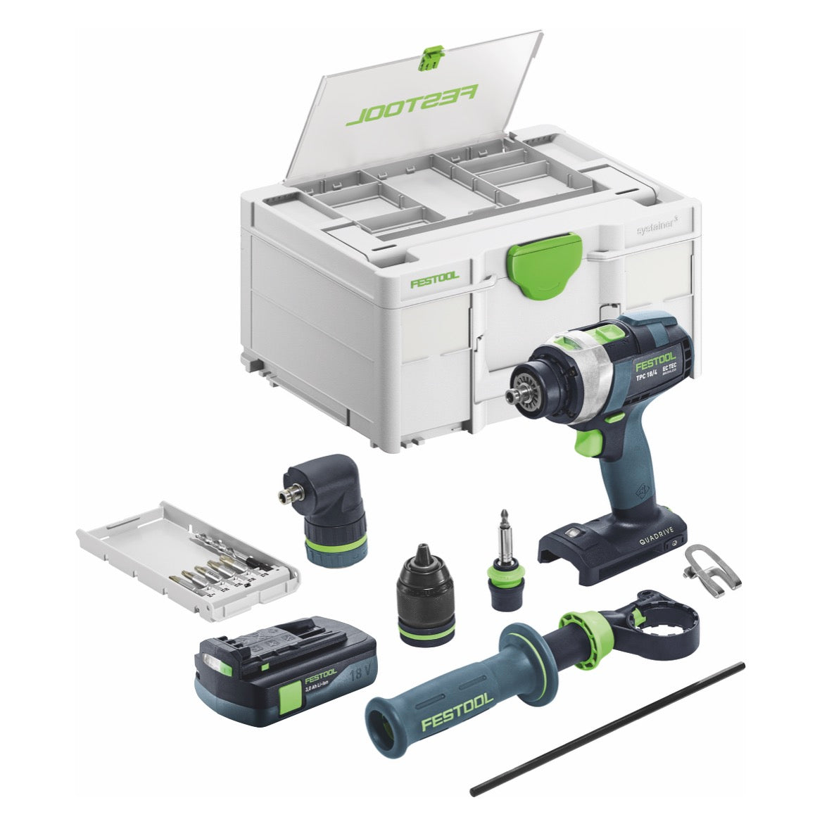 Festool TPC 18/4 I-Basic-Set Akku Schlagbohrschrauber 18 V 75 Nm Brushless + 1x Akku 3,0 Ah + Systainer - ohne Ladegerät - Toolbrothers