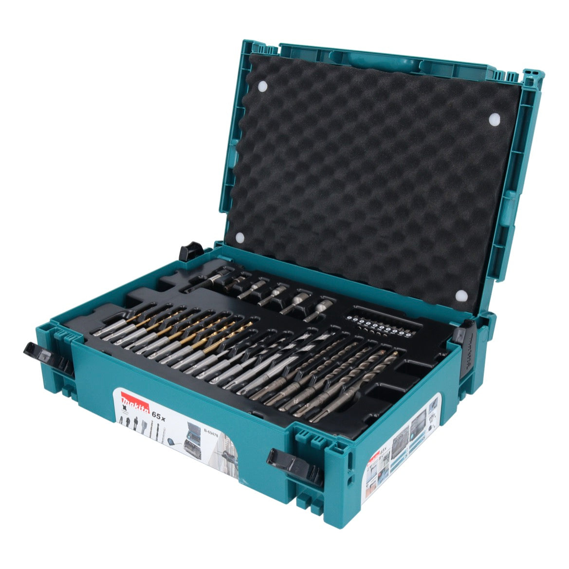 Makita SDS-plus Bit und Bohrer Set 65 tlg. + Makpac ( B-69478 ) für Holz / Stein / Metall - Toolbrothers