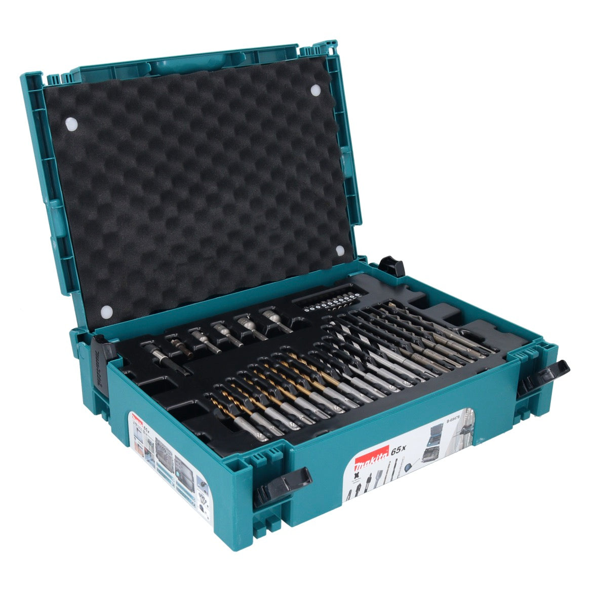 Makita SDS-plus Bit und Bohrer Set 65 tlg. + Makpac ( B-69478 ) für Holz / Stein / Metall - Toolbrothers