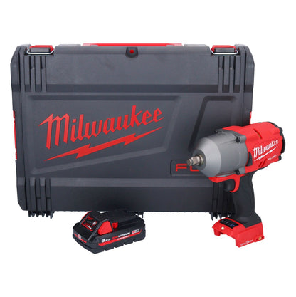 Clé à chocs sans fil Milwaukee M18 ONEFHIWF12-301X 18 V 1356 Nm 1/2" brushless + 1x batterie 3,0 Ah + boîtier HD - sans chargeur