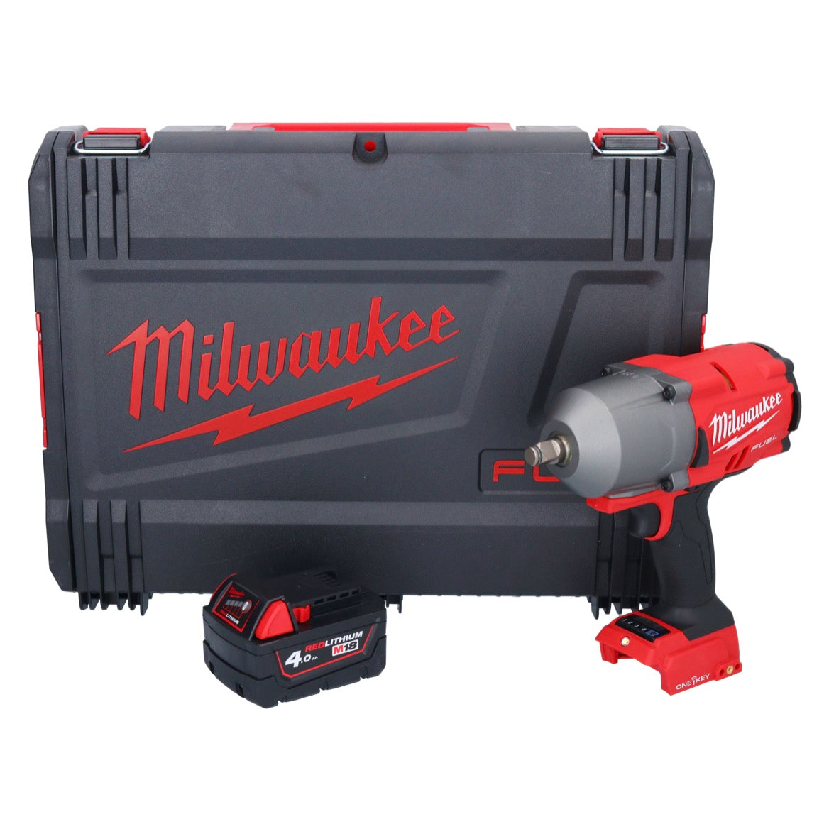 Milwaukee M18 ONEFHIWF12-401X Akku Schlagschrauber 18 V 1356 Nm 1/2" Brushless + 1x Akku 4,0 Ah + HD Box - ohne Ladegerät